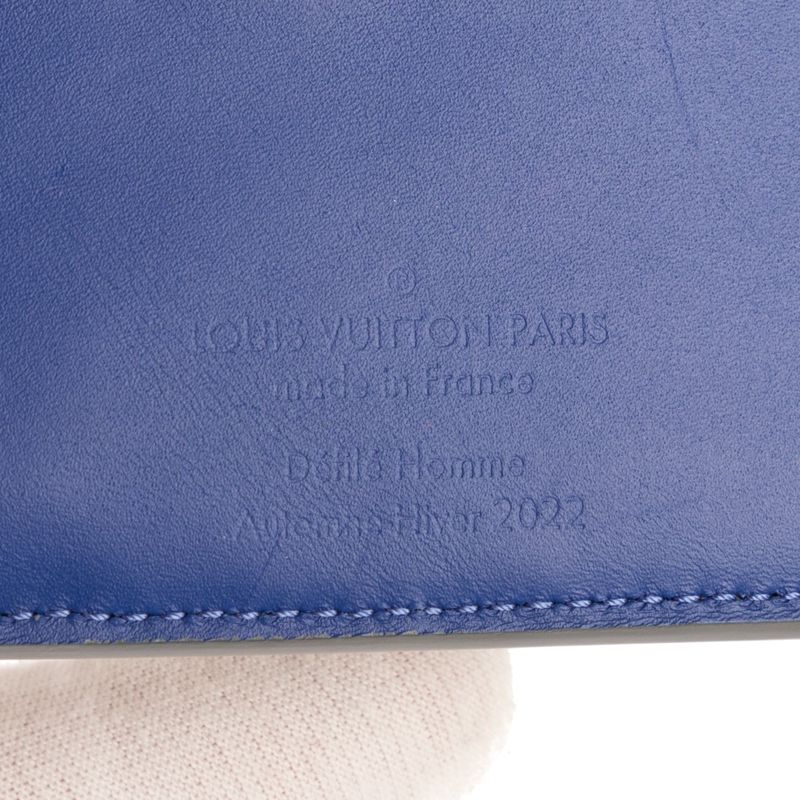 Louis Vuitton "limited Edition Rock Climbing Wallet" Grey/blue Monogram Canvas A