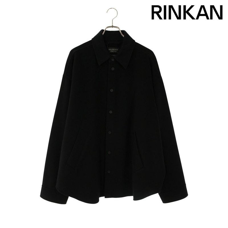 Balenciaga 814435 Tru30 Double Face Wool Shirt Blouson Men's 46