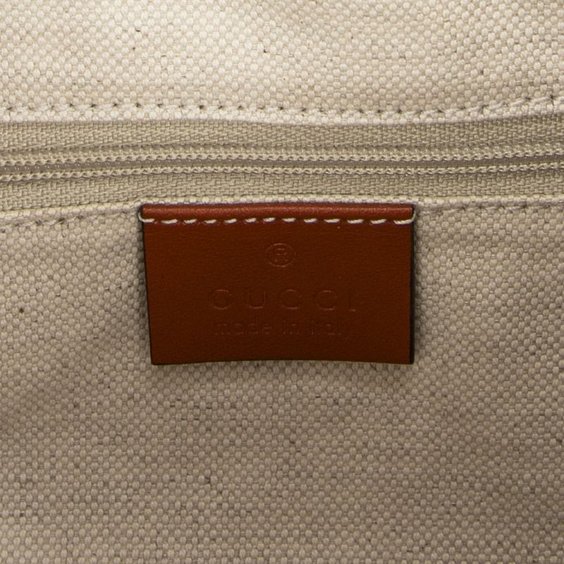 Gucci Medium Sookie Boston Beige/brown GG Canvas A