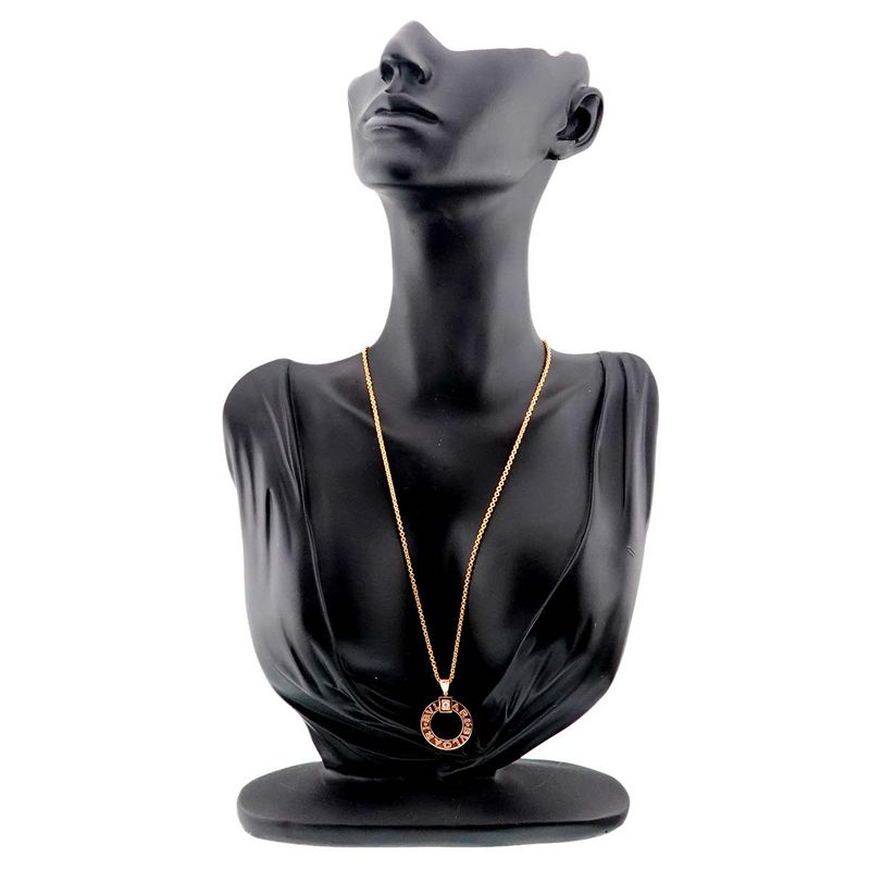 Bulgari Bvlgari Bulgari Diamond Necklace 45cm (1772in) 18K PG Pink Gold 750