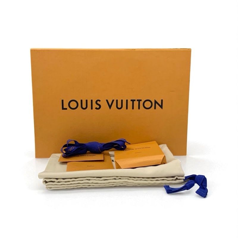 Louis Vuitton Run Away Line Monogram Sneakers Shoes Leather Fabric Suede Black