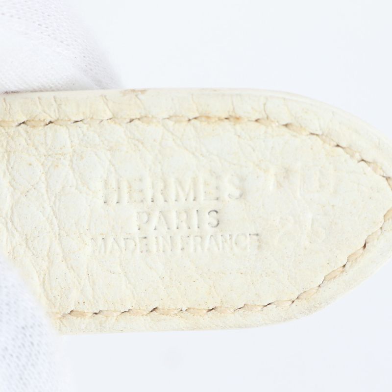 Hermes Trim 35 □I Mark Leather Toile Ash Shoulder Bag Shoulder One Shoulder