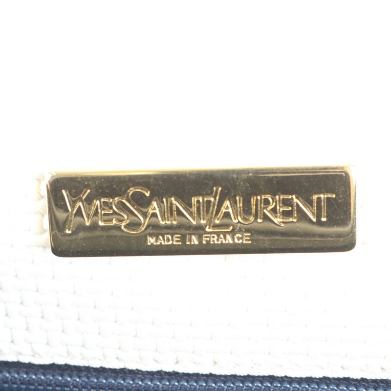 Vintage YSL Yves Saint Laurent Triangle Plate Leather Shoulder Bag Crossbody