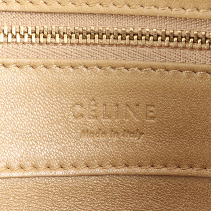 Celine Horizontal Cabas Leather Tote Bag Shoulder Bicolor A4 Women ERE Cx27-8