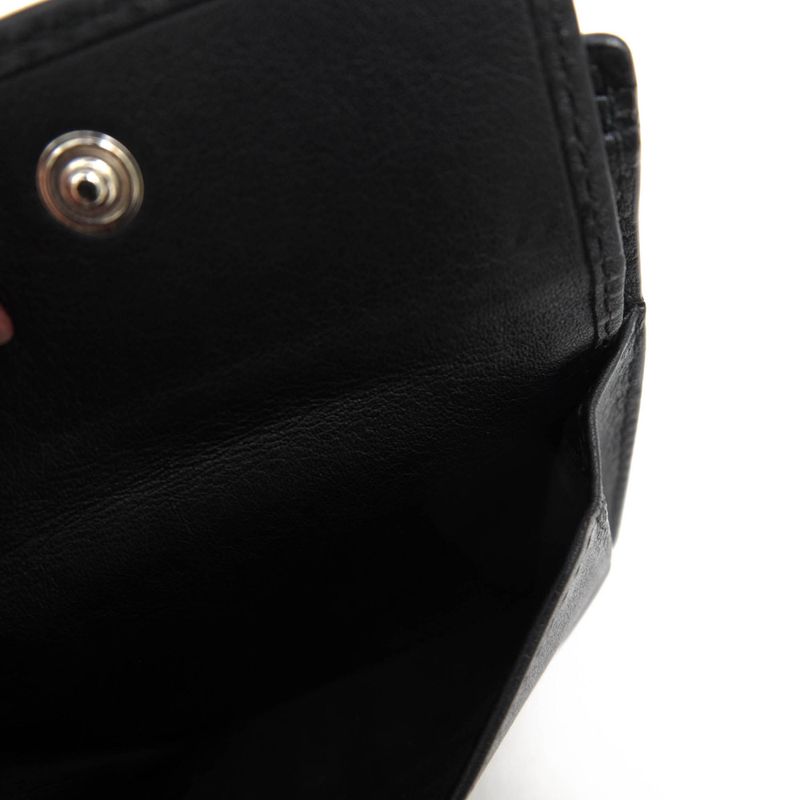 Gucci Wallet Men Leather Genuine Black 150413 534563 Micro Gucci Guccissima with Coin