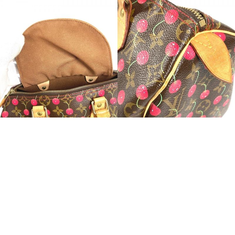 Louis Vuitton Speedy 25 Speedy 25 M95009 Monogram Cherry Canvas Red