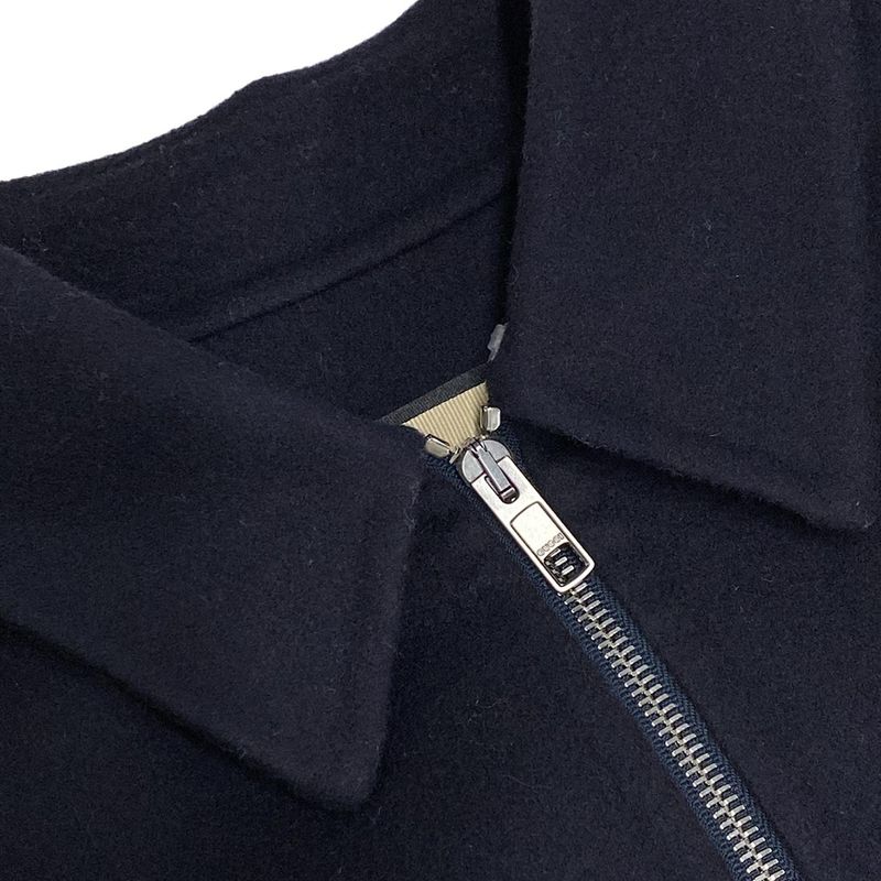 Gucci Blouson Size 46 S Men's Double Face Wool Jacket 762521 Dark Navy Zip Up /