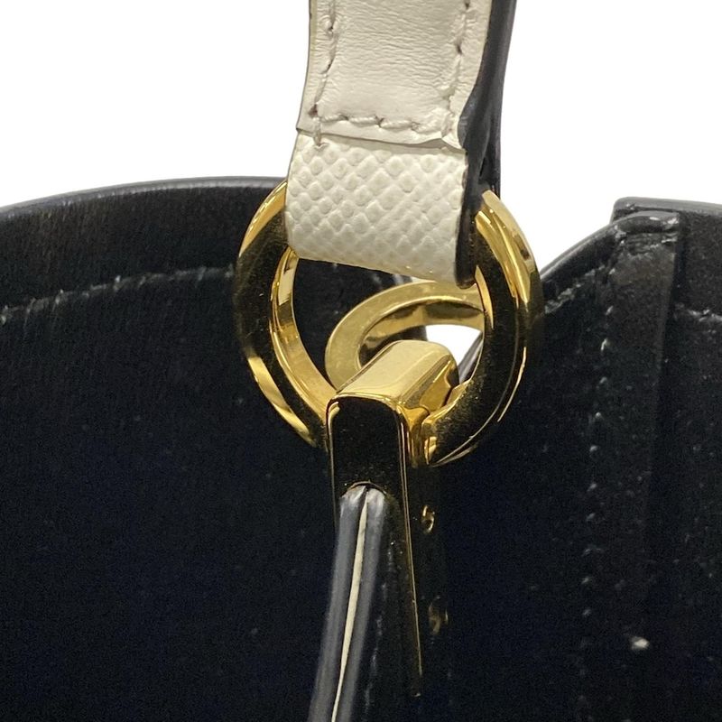 Prada Handbag Paniesmall 1ba217 White Leather