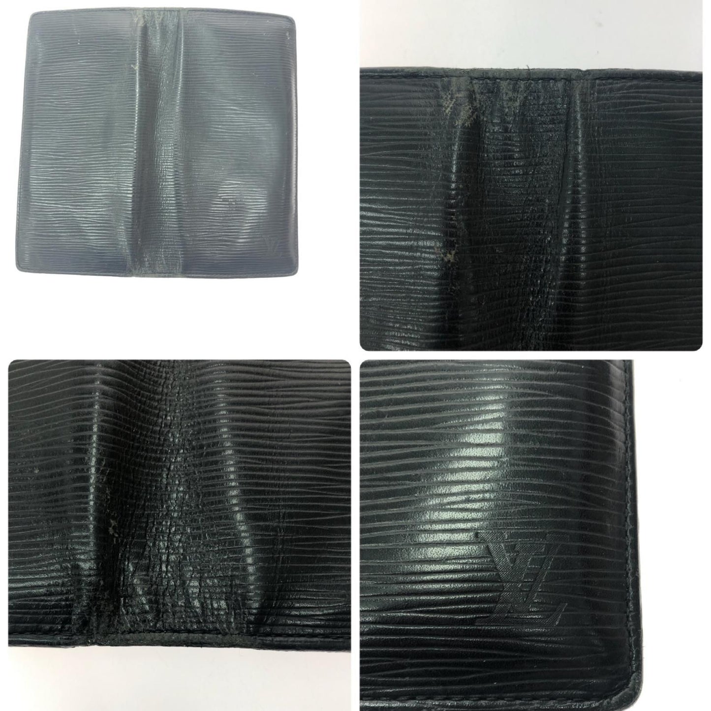 Louis Vuitton Men's Bi-Fold Long Wallet Epi Portefeuille Brother with