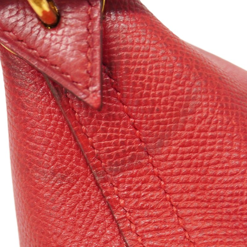 Hermes Handbag Bolide 35 Courchevel Rouge Viv Gold Hardware 00W Engraved 2way