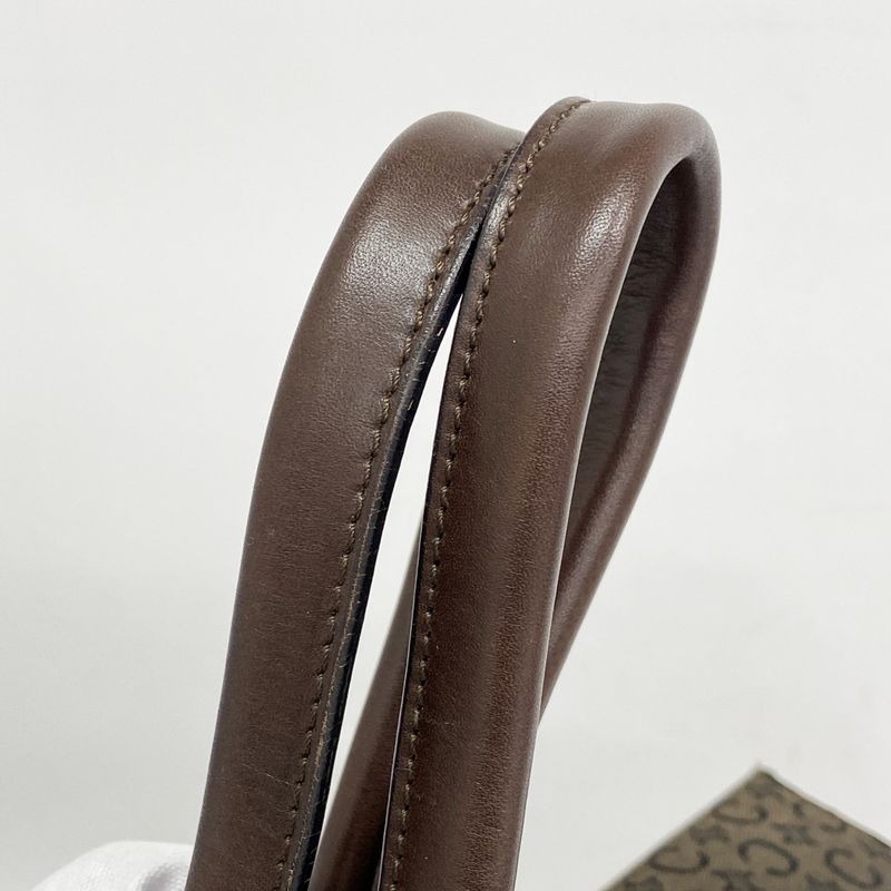 Celine Handbag C Macadam Canvas Brown Gold Hardware Women