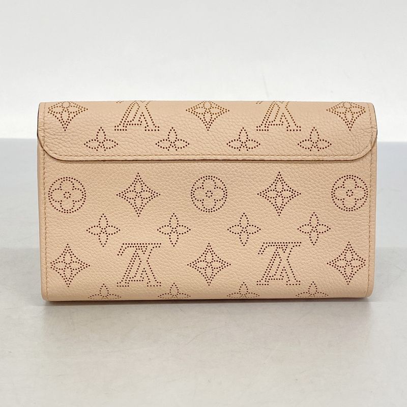 Louis Vuitton Mahina Portefeuille Iris M60145 Magnolia Women's Long Wallet