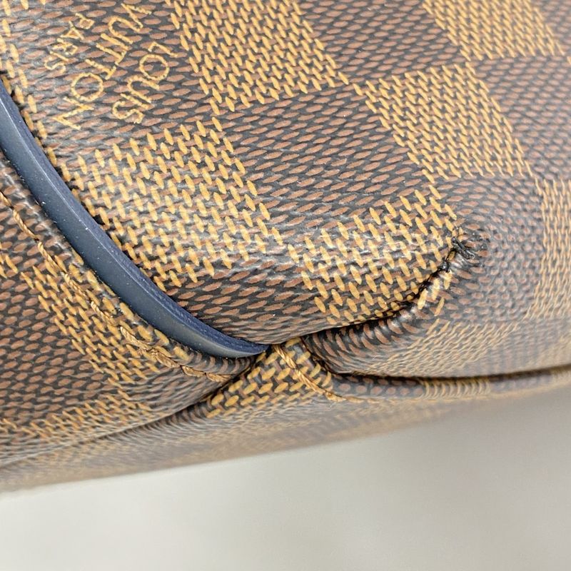 Louis Vuitton Damier Splinter MM N41254 Navy Ebène Men's Shoulder Bag