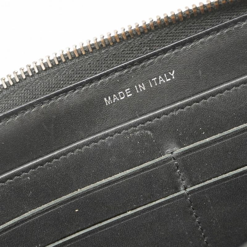 Chanel Long Wallet Matelasse Calfskin Black Silver Hardware Women