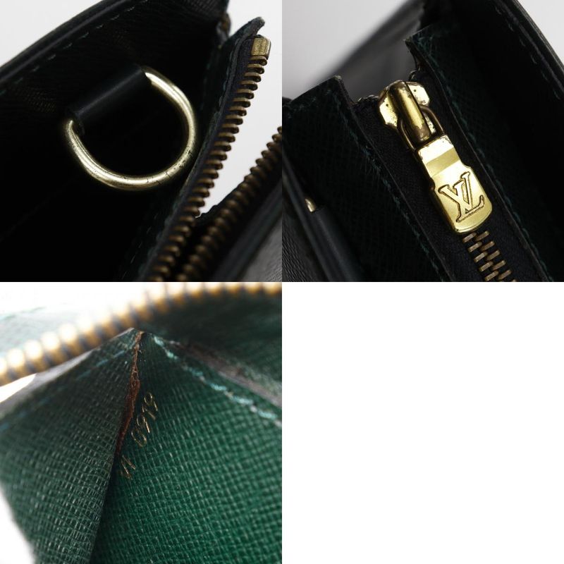 Louis Vuitton Porte De Cartement Rosin M30054 Taiga Epi Cair Dark Green Vi0919