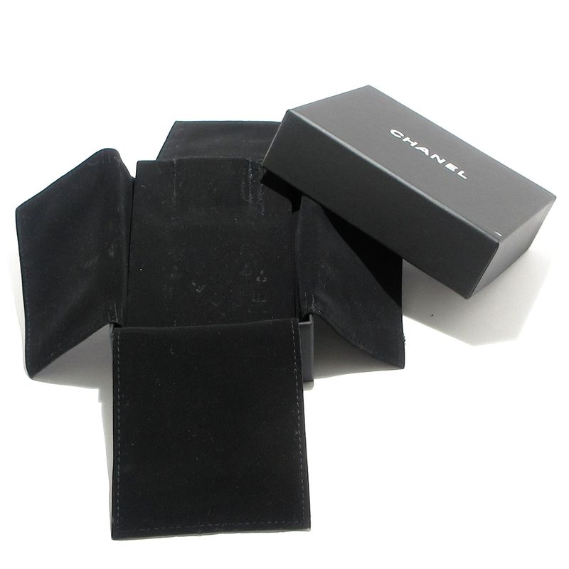 Chanel Earrings Coco Mark Orange×gold×clear Perfume/star/rhinestone