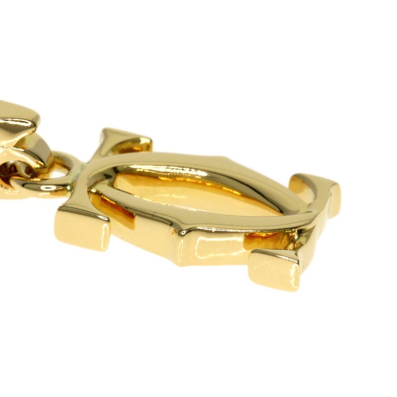 Cartier 2C Charm Pendant Top 18K Yellow Gold Ladies