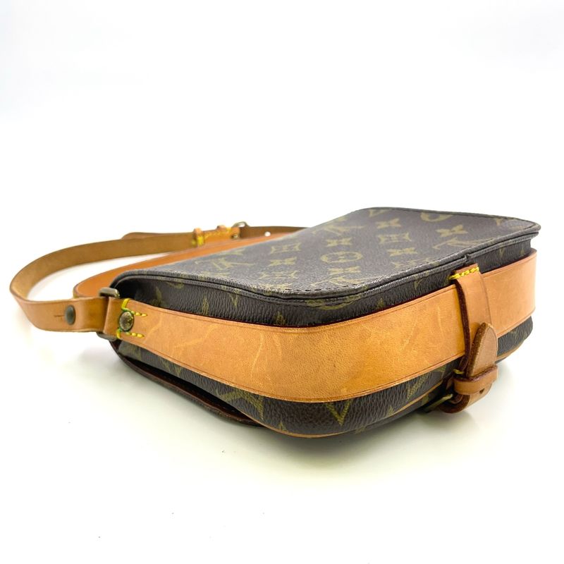 Louis Vuitton Cartesiere PM Monogram Leather × PVC Brown Shoulder Bag Gold