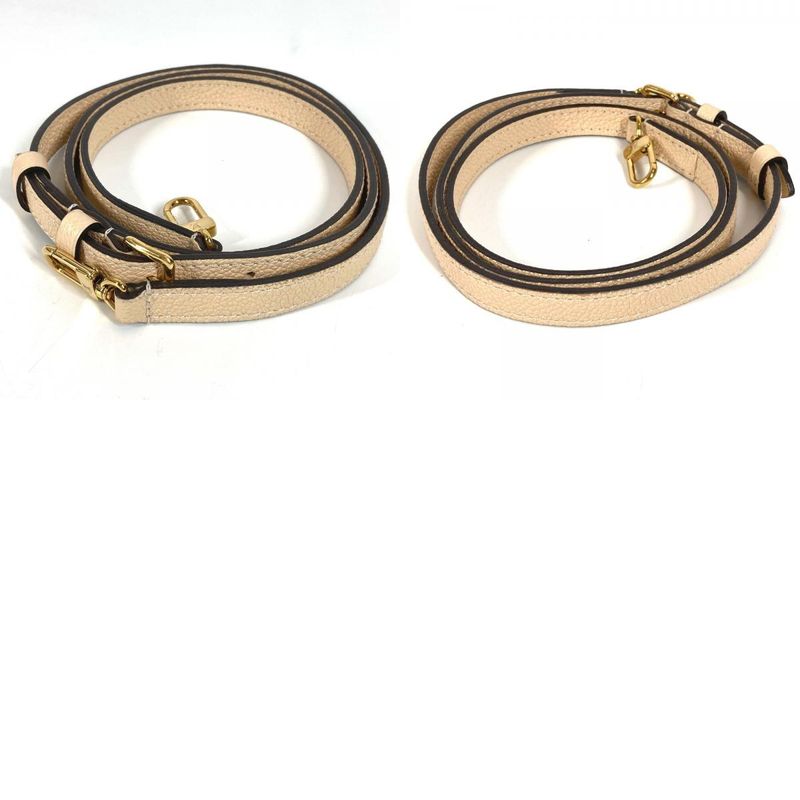 Louis Vuitton Shoulder Strap Leather Beige
