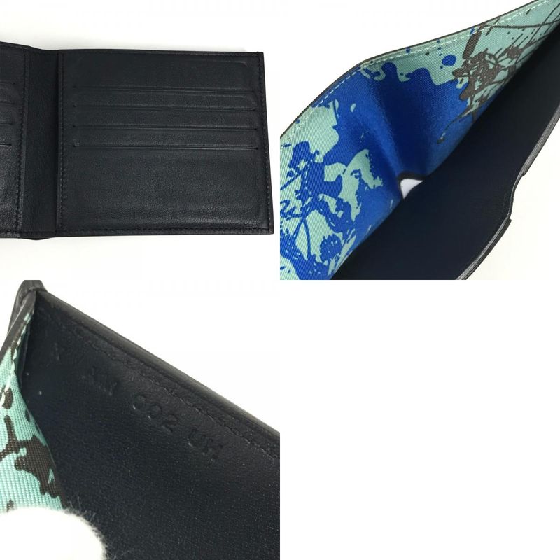 Hermes Bifold Wallet In Citizen Twill Silk Quin Compact Swift In Navy