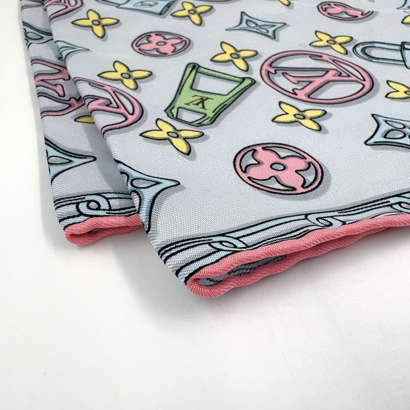 Louis Vuitton Carre 45 Monogram Silk Multicolor Scarf M77673