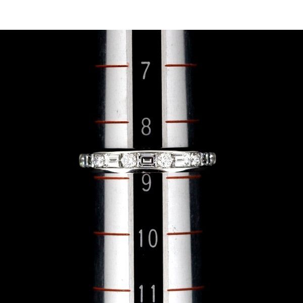 Tiffany & Co Diamond Channel-set Band Ring Pt950 Just Under 9 11p