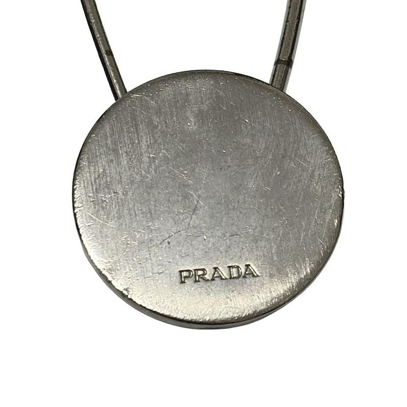 Prada Key Holder (charm ) - Silver