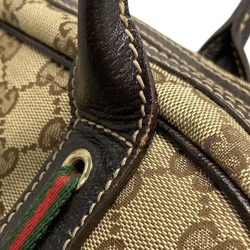 Gucci Shoulder Bag Princy GG Pattern Sherry (web) 161720 Beige Dark Brown And