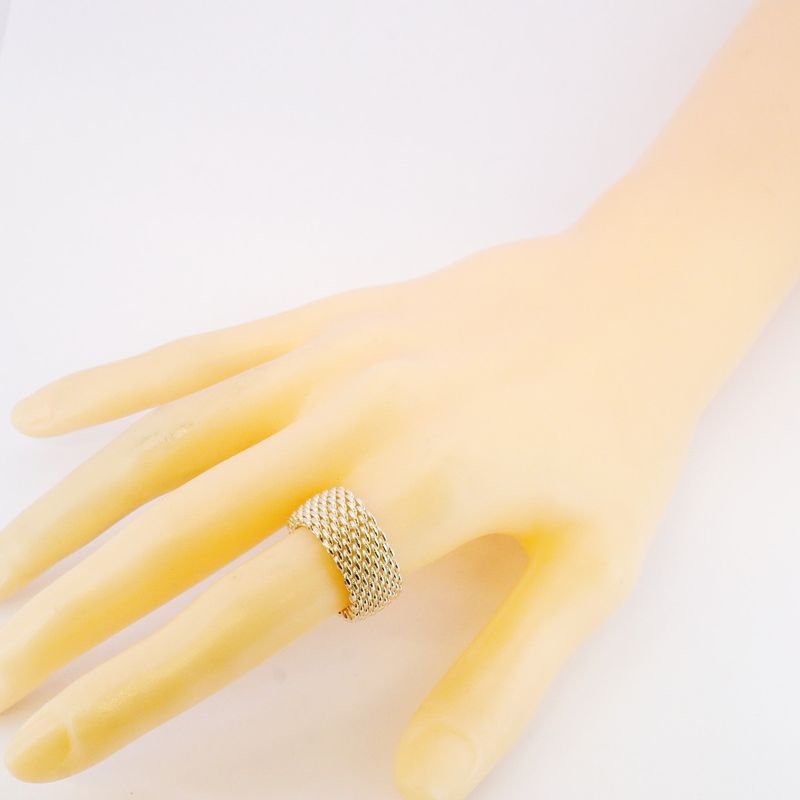 Tiffany & Co Ring Somerset/mesh Silver 925 Size 18 Men's