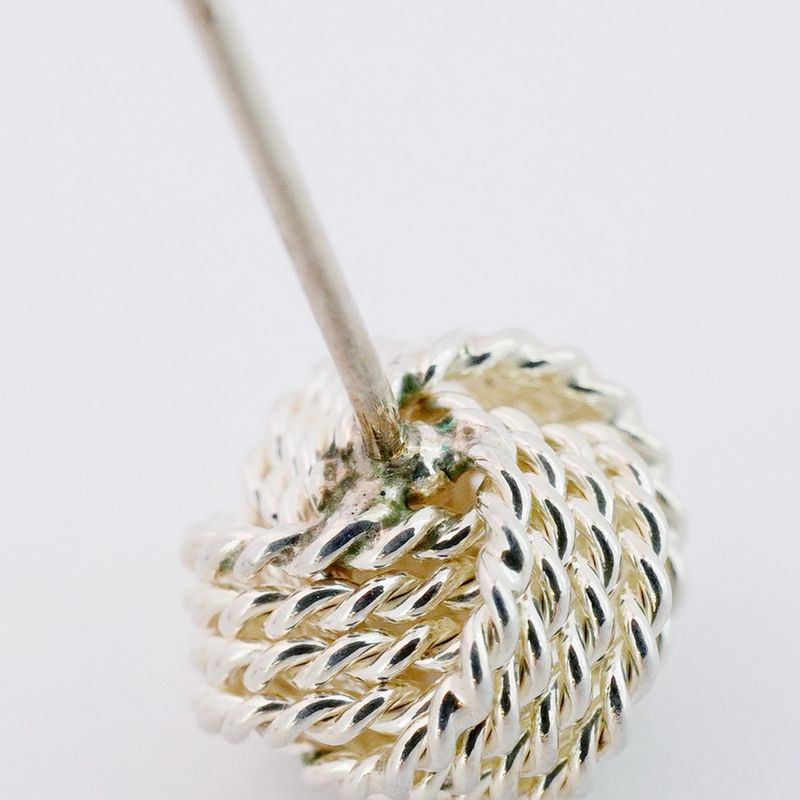 Tiffany & Co Earrings Somerset/mesh 925 Silver Ladies