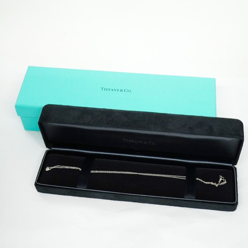 Tiffany & Co Necklace By-the-yard 1PD Pt950 Platinum Diamond Ladies