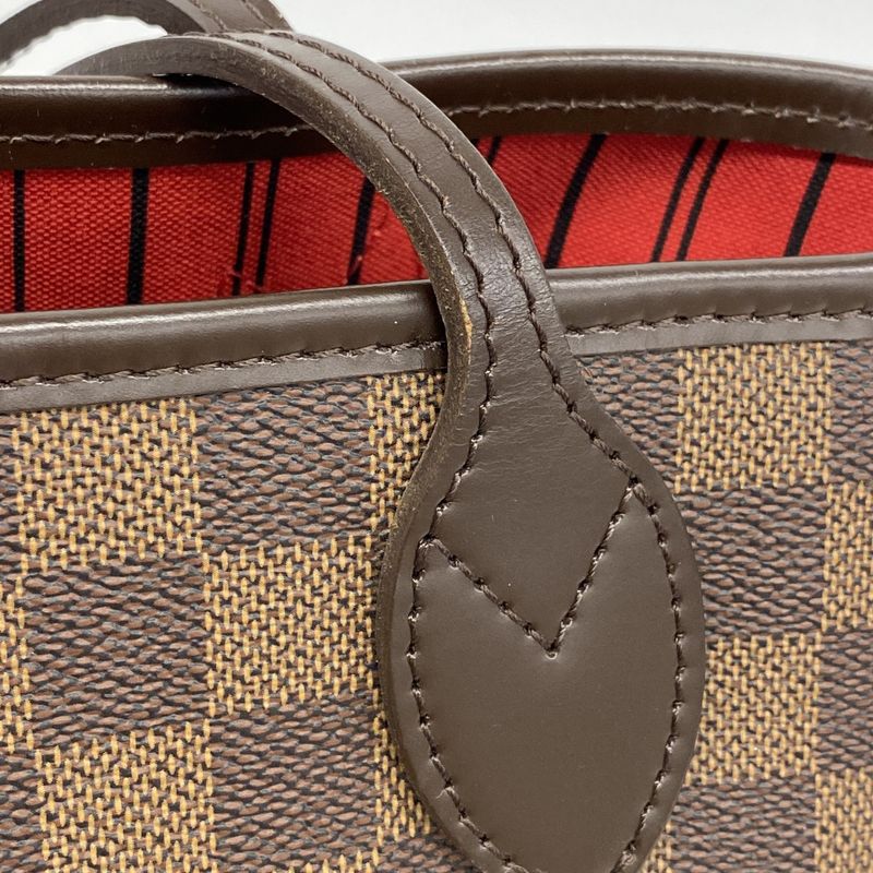 Louis Vuitton Damier Neverfull PM N51109 Ebene Womens Tote Bag