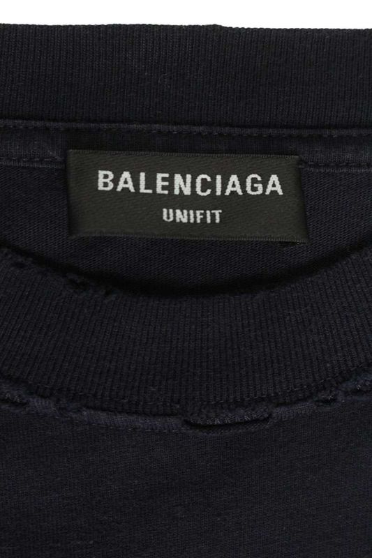 Balenciaga 684155 Tlvg3 NO Comment Damaged T-shirt Men's XXS