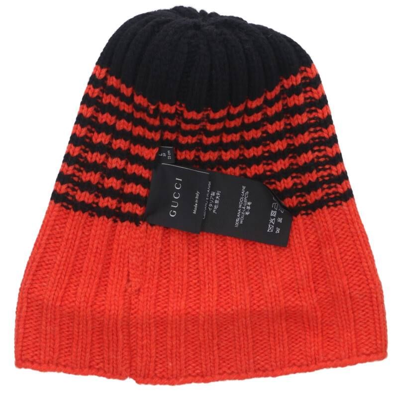 Gucci 397991 4g206 Bonbon Beanie Knit Hat Men's L