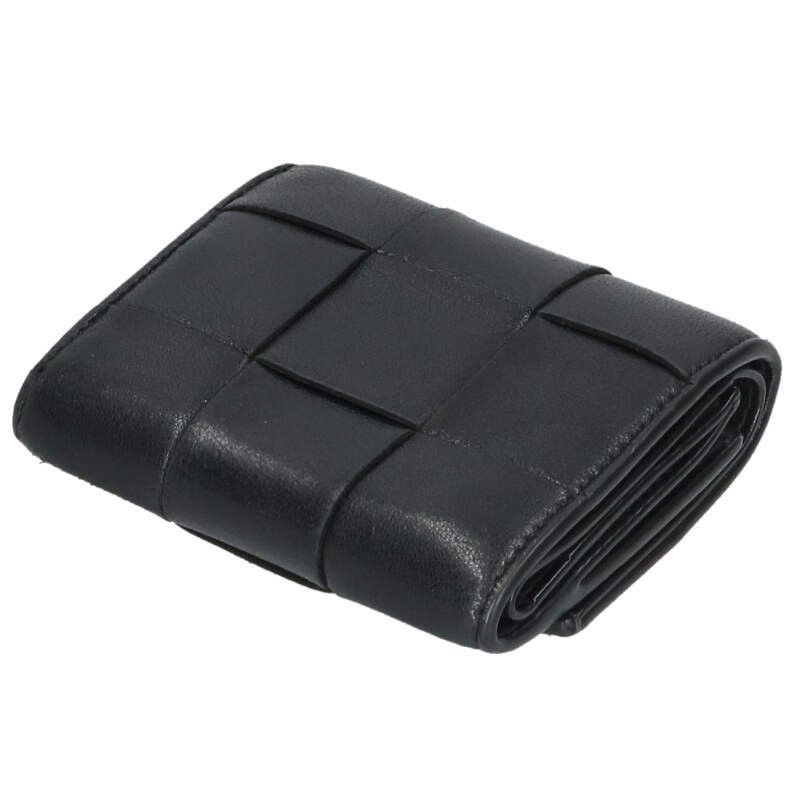 Bottega Veneta Cassette Intrecciato Trifold Leather Wallet Men's