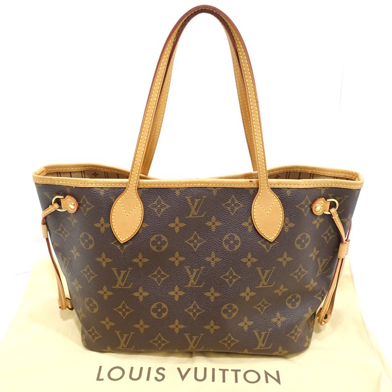 Louis Vuitton Neverfull PM Monogram M50155 Mb0038 Brown Gdhardware Tote