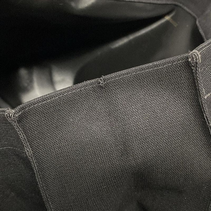 Chanel Tote Bag - Black And White Coco Mark / Chain Shoulder / Gold Hardware