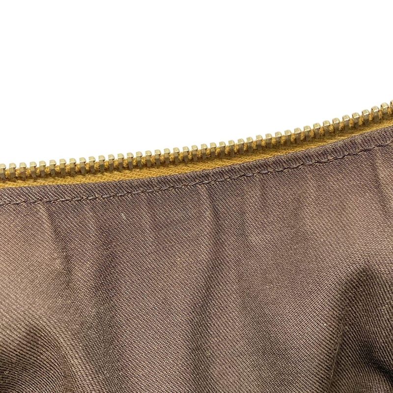 Gucci Shoulder Bag In GG Pattern 181092 Beige Gold And Pink Leather