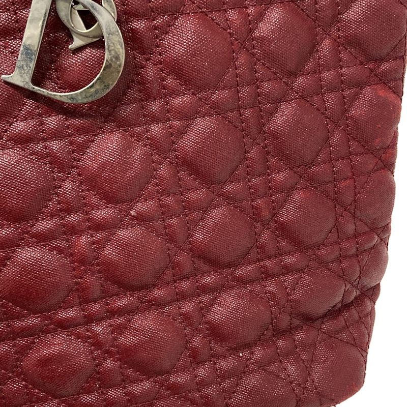 Dior/christian Dior Panarea Red Leather Tote Bag