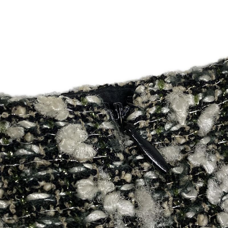 Chanel Skirt Suit Size 38 M Ladies P24398/p24139 Black X White X Multi Tweed/lam