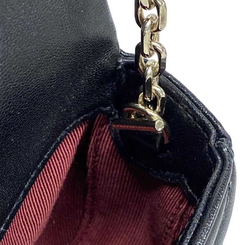 Gucci GG Marmont Mini Shoulder Bag 841290 Black Chain Shoulder Leather