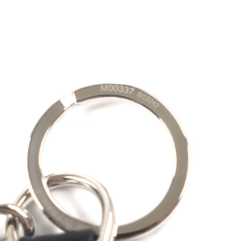 Louis Vuitton 2022 M00337 Capital LV Monogram Eclipse Calf Leather Key Ring