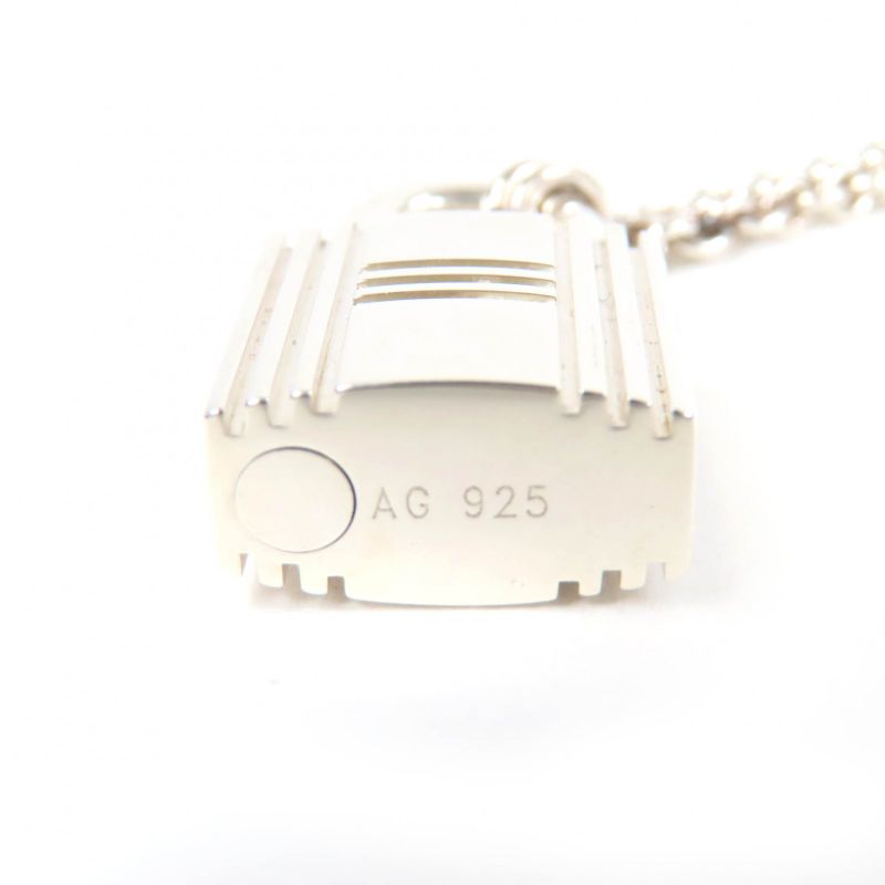 Hermes Cadenas Necklace Ag925 Pendant Accessory Silver Weight 23.2g Ladies