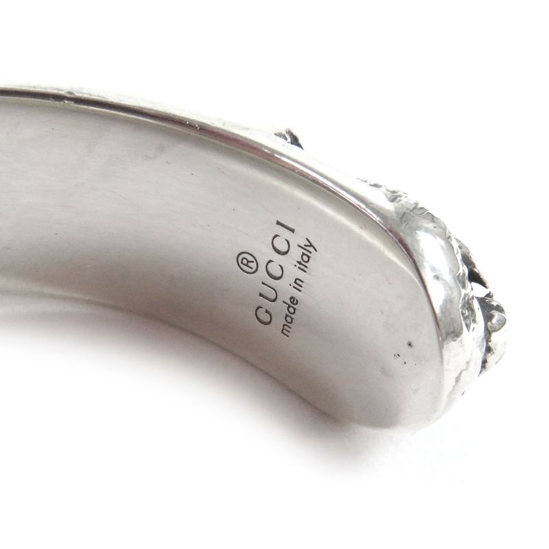 Gucci 524922 Cat Head Ag925 Arabesque Double G Le Marche Des Merveilles Bangle
