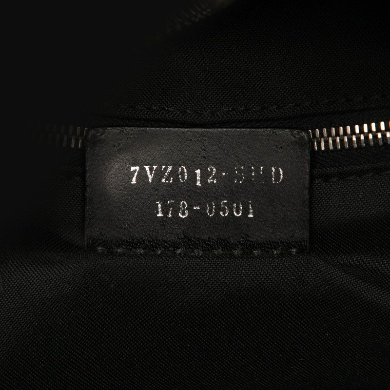 Fendi Faith Backpack 7vz012 Black Leather Nylon Women's Fendi