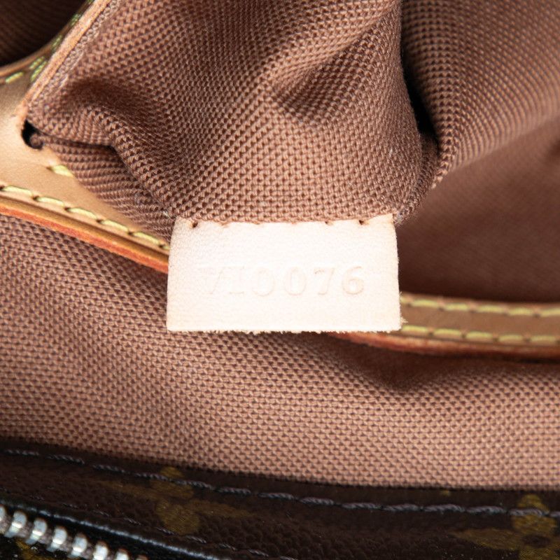 Louis Vuitton Monogram Cabas Piano Tote Shoulder Bag M51148 Brown PVC Leather