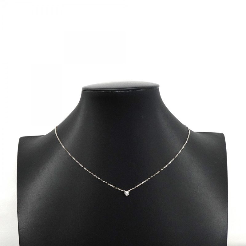 Tiffany & Co Necklace By-the-yard 1PD Silver 925 Diamond Ladies