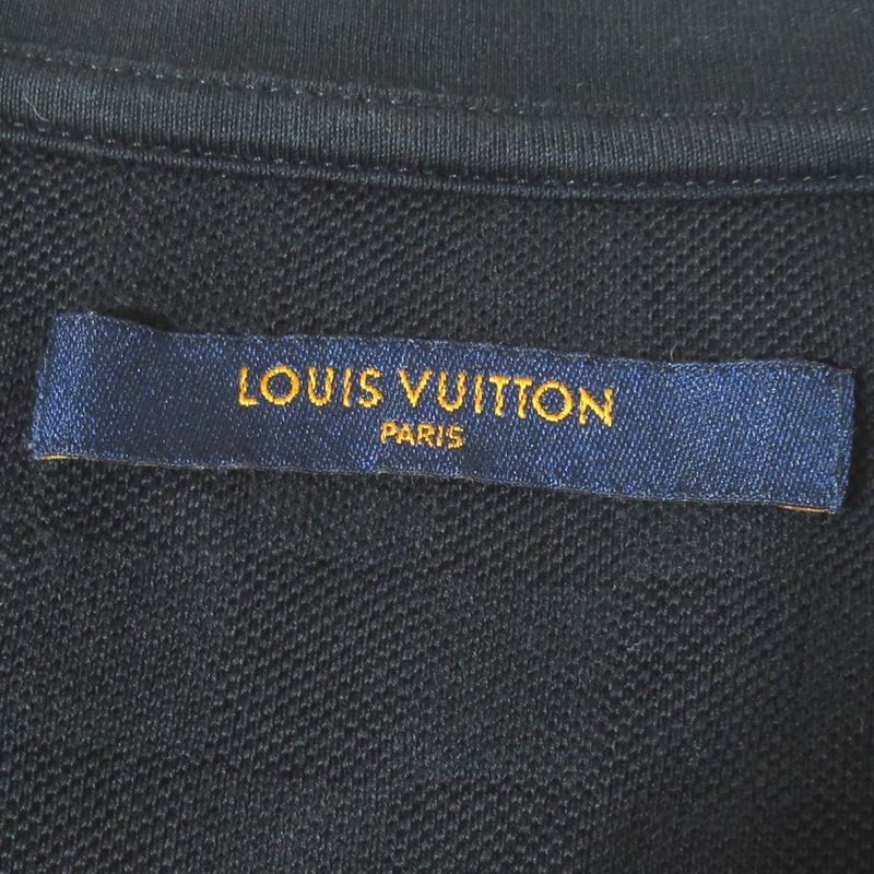 Louis Vuitton Damier Pocket Short Sleeve T-Shirt Size M Black Men's Used