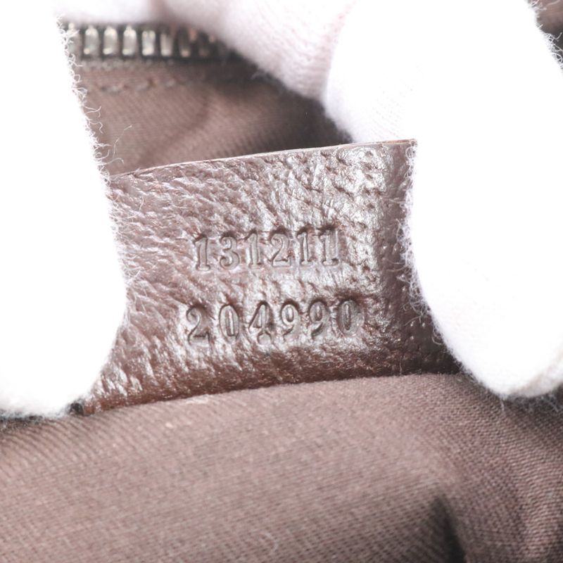 Gucci GG Canvas Leather Shoulder Bag Crossbody Messenger Business Commuter