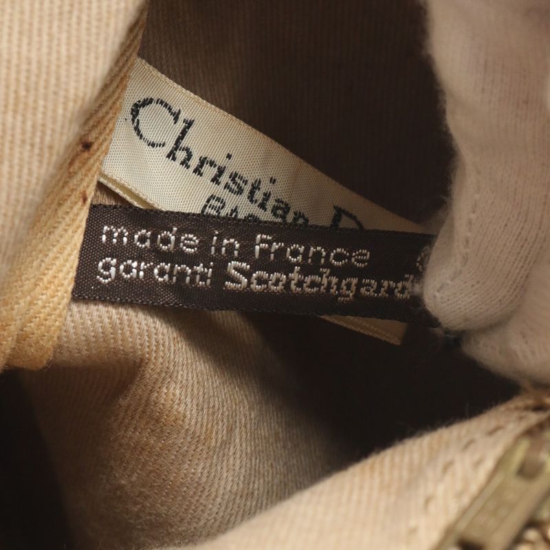 Christian Dior Trotter Leather Handbag Mini Boston Tote Brown Women's ECE Cx40-6